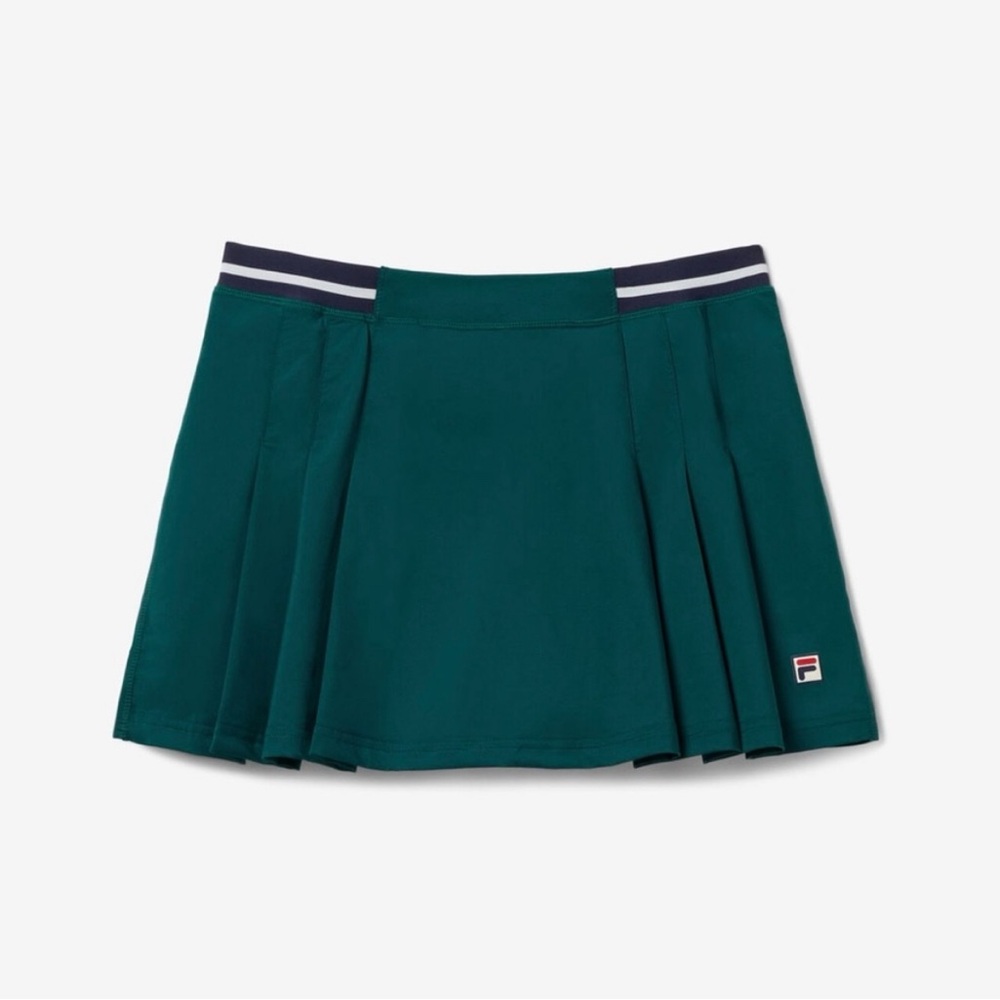 Fila Teal Pleated Mini Skirt